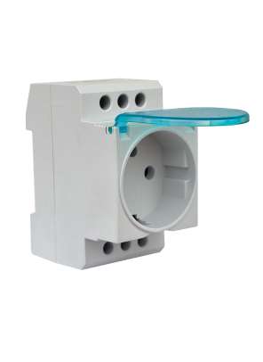 RAIL MOUNTING SOCKETS (INLET & OUTLET WITHOUT LED) WITH COVER