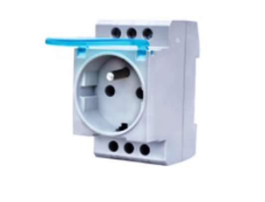 RAIL MOUNTING SOCKETS (INLET & OUTLET & UPS WITHOUT LED) WITH COVER
