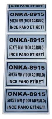 50X75 mm Silwermat Thin Panel Label (EKO)