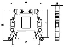 MRK 1,5mm² VİDA BAĞLANTILI RAY KLEMENS