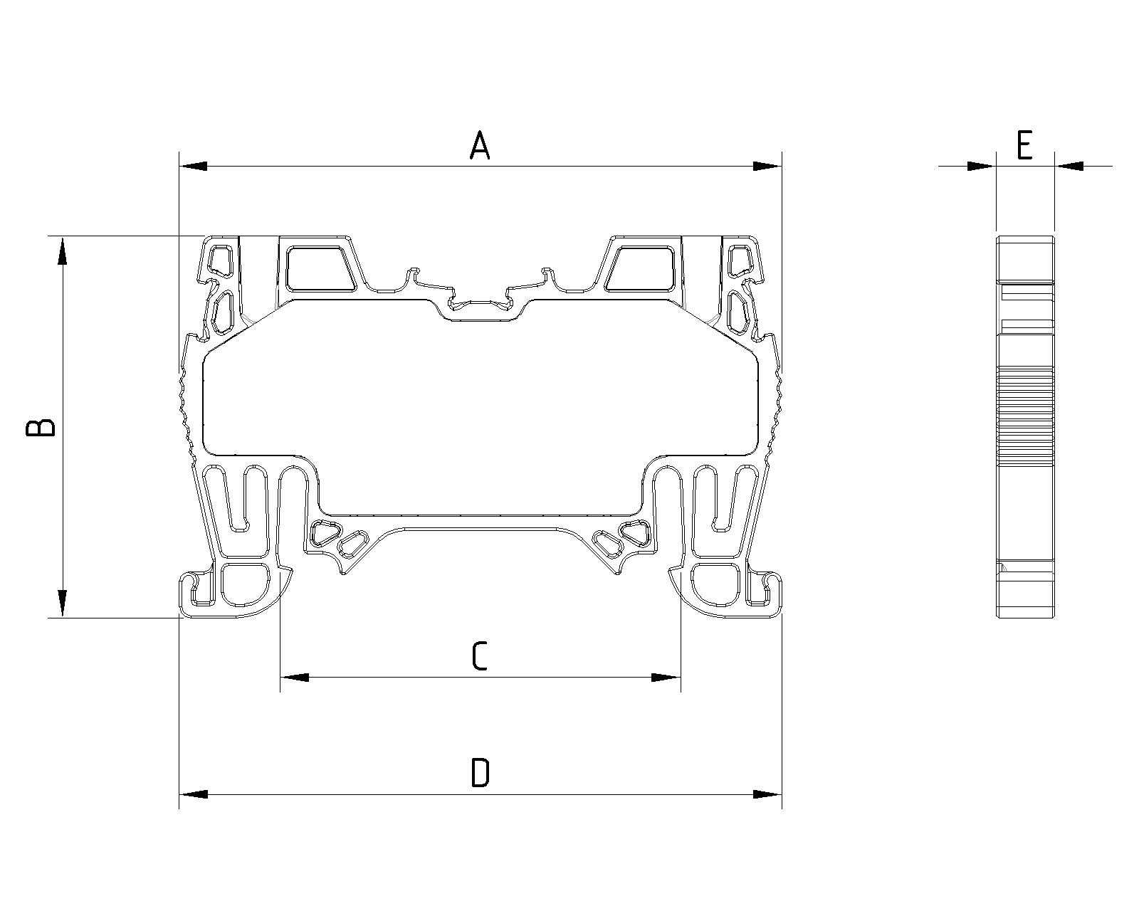 OPK SLİM 2,5mm² YAY BAĞLANTILI RAY KLEMENS