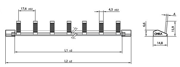 1.5mm² 1 FAZ 12 MODÜL W OTOMAT BARASI