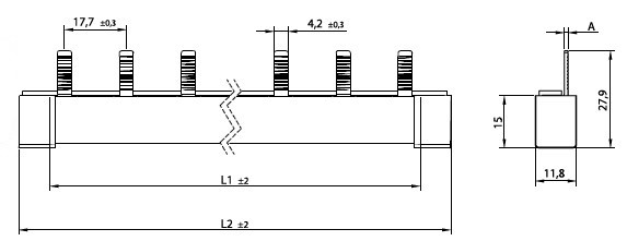 1mm² 2 FAZ 6 MODÜL W OTOMAT BARASI