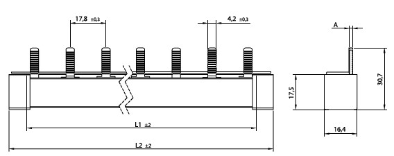 1mm² 3 FAZ 4 MODÜL W OTOMAT BARASI