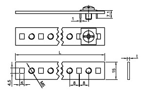 1.5X15mm² 31 VİDALI NÖTR-TOPRAKLAMA BARA 