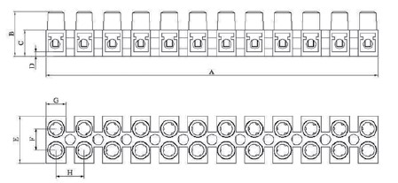 NO:2 4-6mm² POLİAMİT SIRA KLEMENSLER (OSK)