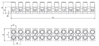 NO:0 0,75-1,5mm² V2 POLİKARBON SIRA KLEMENSLER