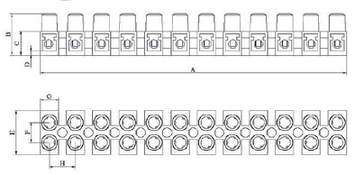 NO:2 4-6 mm² V0 PANO İÇİ YÜKSEK ISIYA DAYANIKLI SIRA KLEMENS