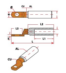 50 mm² UZUN TİP BAKIR ALÜMİNYUM SKP