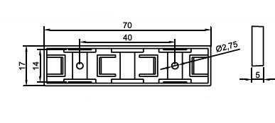 17X30 YAPIŞKANLI VE VİDALI PANO ETİKETİ (NO:1)