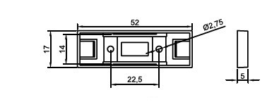 17X52 YAPIŞKANLI VE VİDALI PANO ETİKETİ (NO:2)