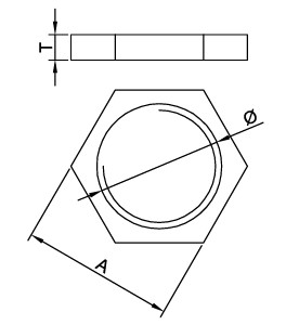 METRİK M12x1,5 POLYAMİD SOMUN,GRİ