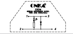 GERİLİM GÖSTERGESİ TERS AKIM BOŞALTMALI 24V DC