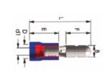 1,5-2,5 mm2 8,5 İZOLELİ KURŞUN ERKEK KABLO UCU