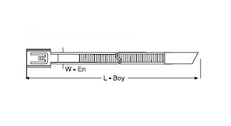 4.6X521 ÇELİK KABLO BAĞI