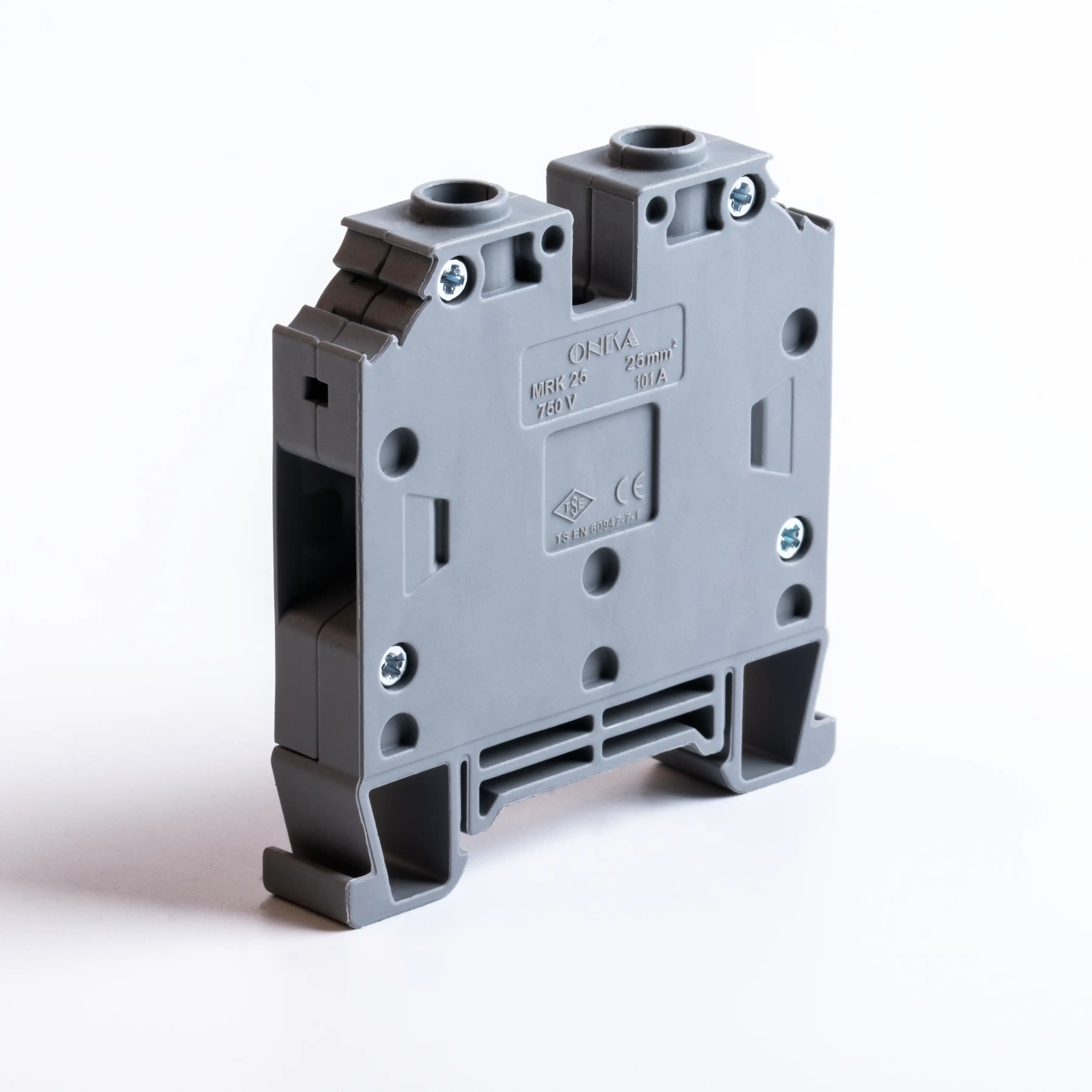 MRK 25mm² VİDA BAĞLANTILI RAY KLEMENS GRİ - Ürün Görseli