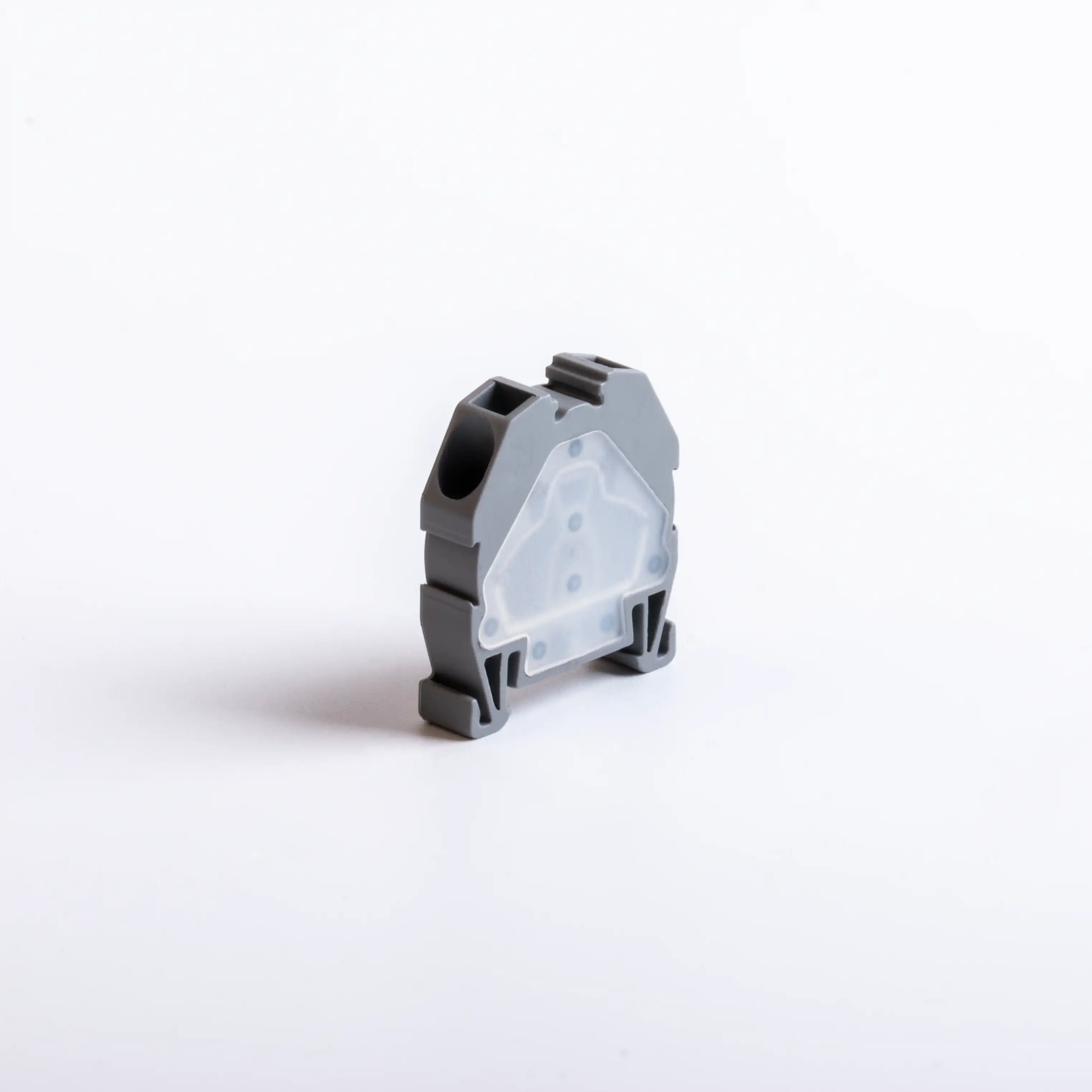 MPK 2.5mm² YAY BAĞLANTILI KAPAKLI MİNİ RAY KLEMENS GRİ - Ürün Görseli