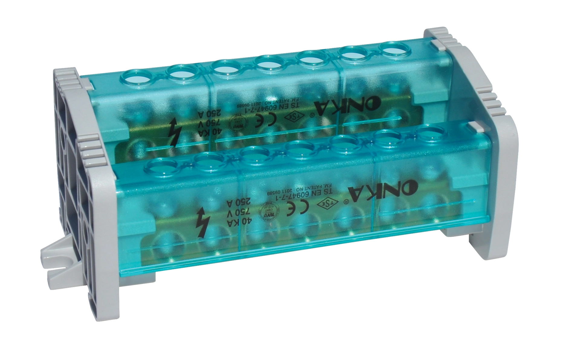10x15mm² 2/20 İKİ KUTUPLU KAPAKLI DAĞITICI ÜNİTE - Ürün Görseli