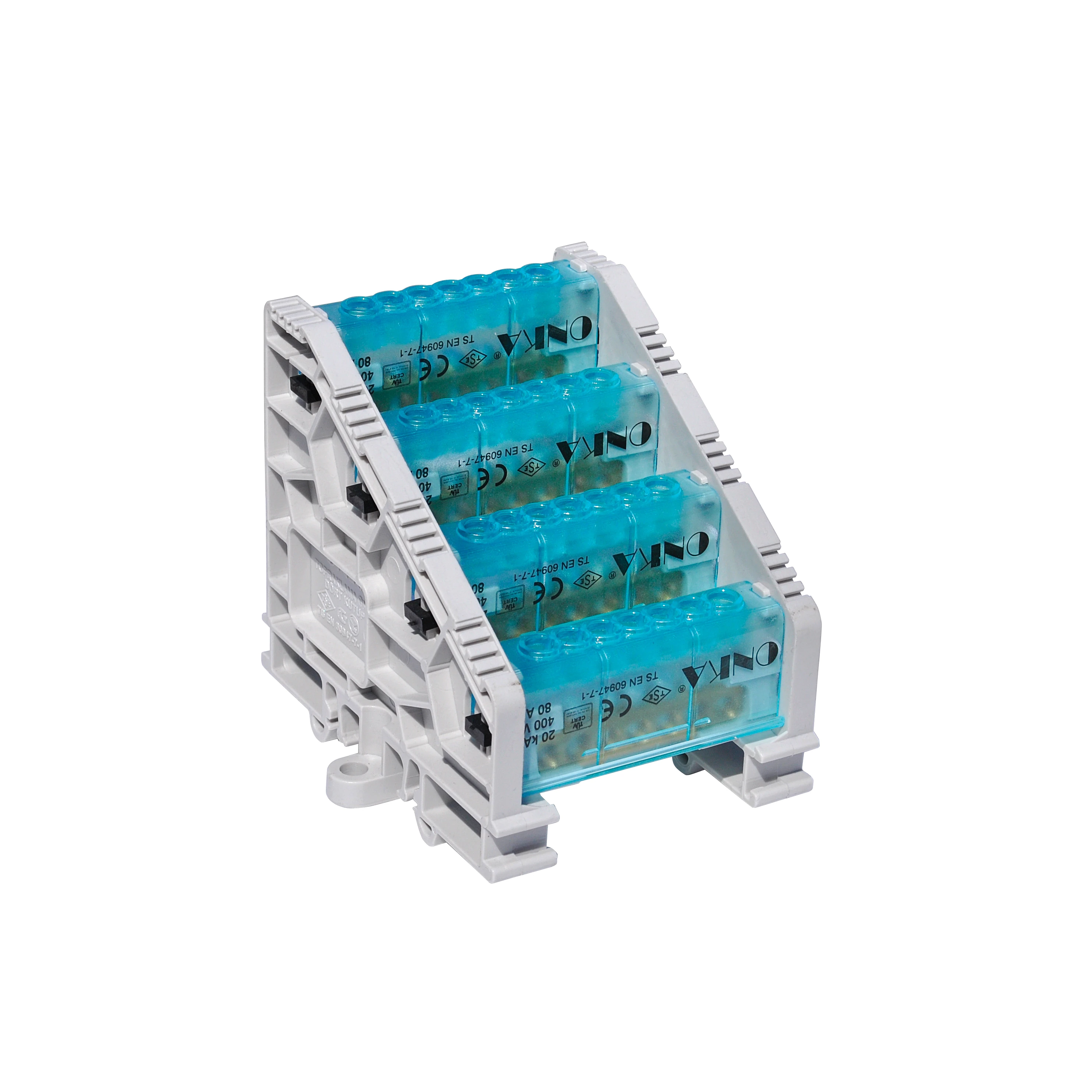 7x12mm² 2/8 DÖRT KUTUPLU DAĞITICI ÜNİTE, KAPAKLI (YÜKSEK TİP)