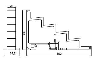 5 KATLI DAĞITICI ÜNİTE (MAX. 30X5) YATAK - Teknik Çizim