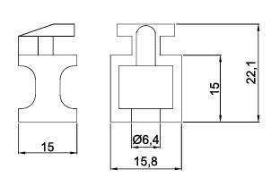 1-3-5'Lİ DAĞITICI ÜNİTELER İÇİN YÜKSELTME AYAKLARI - Teknik Çizim
